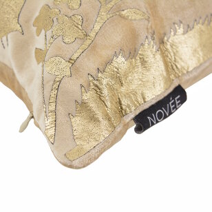 Damask Cream/Gold Kussenhoes | 45x45 cm | Velvet/Viscose