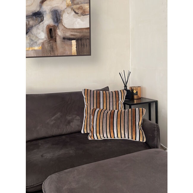 Sierkussen Mara Stripe | 45 x 45 cm | Velvet/Viscose