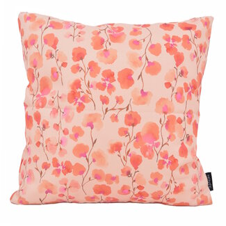 NOVÉE Mae Bloom Roze - Outdoor | 45 x 45 cm | Kussenhoes | Katoen