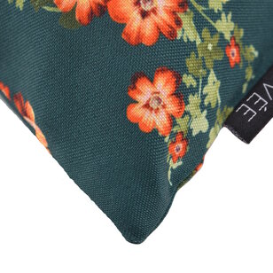 Sierkussen Mae Bloom Petrol - Outdoor | 45 x 45 cm | Katoen