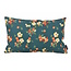 NOVÉE Mae Bloom Petrol - Outdoor Kissenbezug | 30x50 cm | Baumwolle