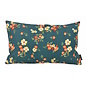 Sierkussen Mae Bloom Petrol - Outdoor | 30 x 50 cm | Katoen