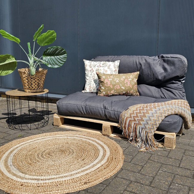 Mae Bloom Groen - Outdoor | 30 x 50 cm |  Kussenhoes | Katoen