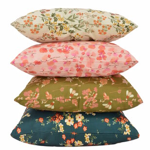 Sierkussen Mae Bloom Groen - Outdoor | 30 x 50 cm | Katoen