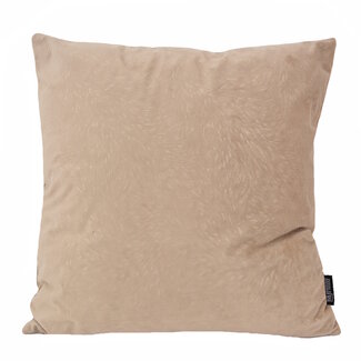 Gek op kussens! Velvet Chic Taupe Kissenbezug | 45x45 cm | Samt/Polyester