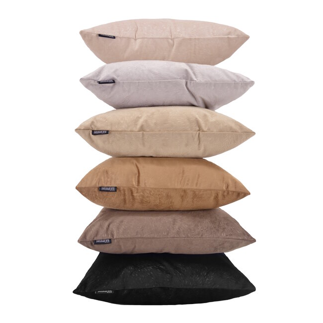 Velvet Chic Beige Kissenbezug | 45x45 cm | Samt/Polyester