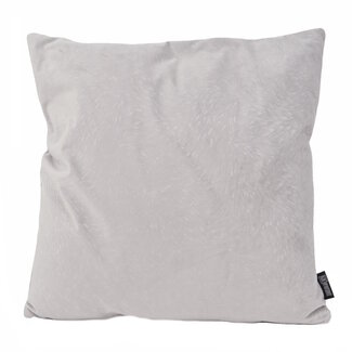 Gek op kussens! Velvet Chic Silver Grey Kussenhoes | 45x45 cm | Velvet/Polyester