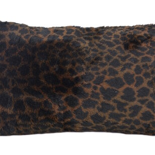 Fluffy Luipaard Bruin Kussenhoes | 30x50 cm | Polyester