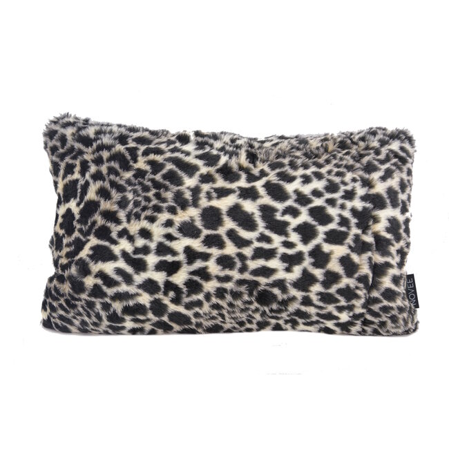 Sierkussen Hairy Leopard Cream | 30 x 50 cm | Polyester