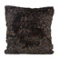 NOVÉE Sierkussen Hairy Leopard Brown | 45 x 45 cm | Polyester