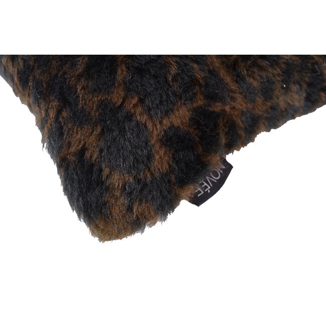 Fluffy Luipaard Bruin Kussenhoes | 45x45 cm | Polyester