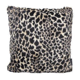 NOVÉE Hairy Leopard Cream Kissenbezug | 45x45 cm | Polyester