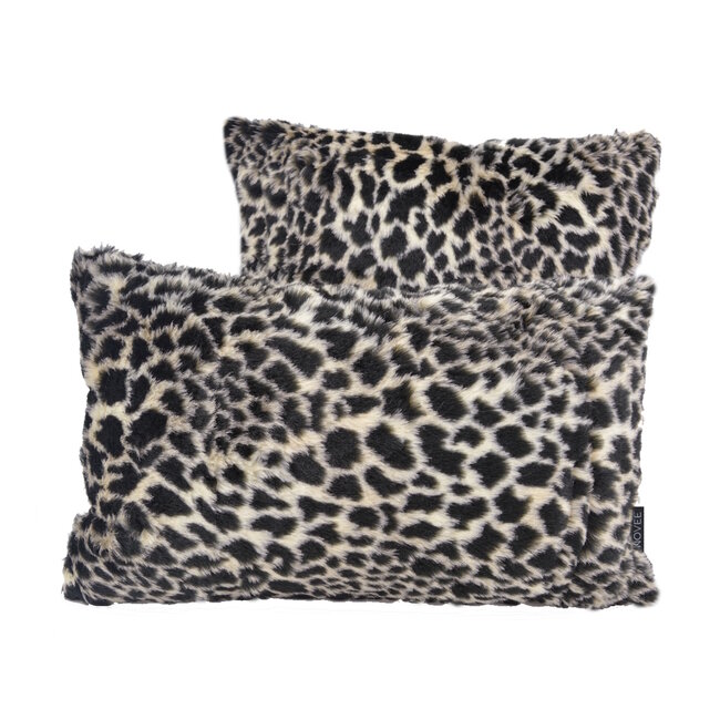 Hairy Leopard Cream Kissenbezug | 30x50 cm | Polyester