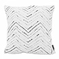 Sierkussen Chenille Chevron Wit | 45 x 45 cm | Polyester