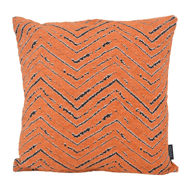 Chenille Chevron Terra | 45 x 45 cm | Kussenhoes | Polyester