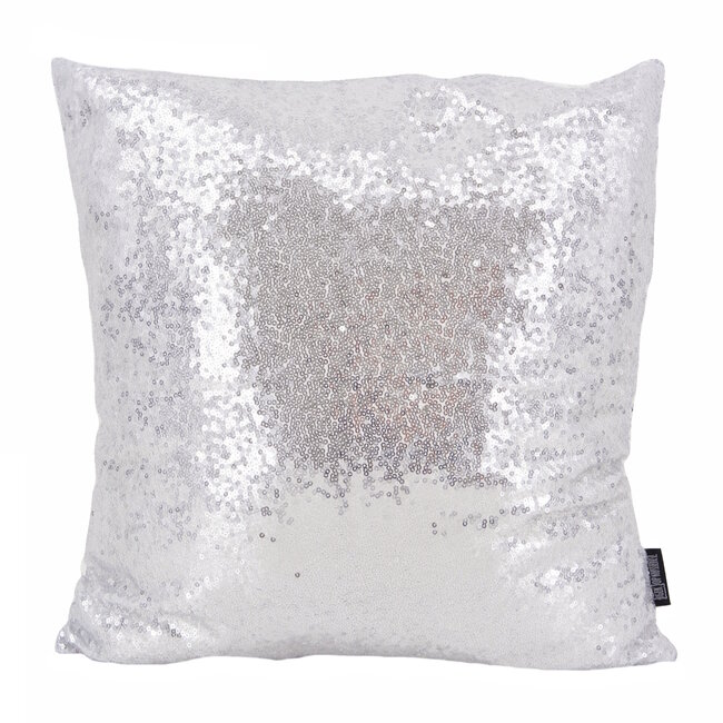 Shiny Glitter Silver | 45 x 45 cm | Kussenhoes | Polyester