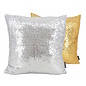 Sierkussen Shiny Glitter Silver | 45 x 45 cm | Polyester