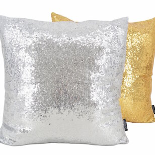 Sierkussen Shiny Glitter Gold | 45 x 45 cm | Polyester