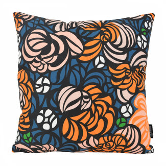 Gek op kussens! Fusion Flowers #1 Kissenbezug | 45x45 cm | Baumwolle/Polyester