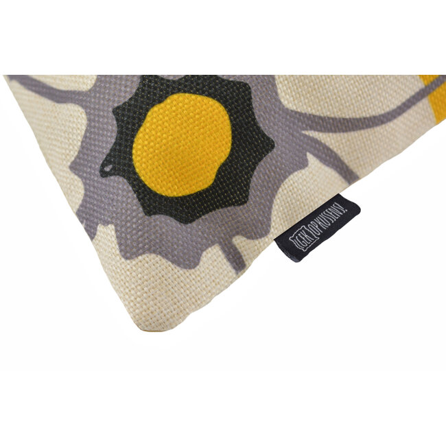 Indra Amarillo #1 Kissenbezug | 45x45 cm | Baumwolle/Leinen