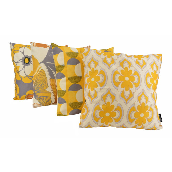 Indra Amarillo #1 | 45 x 45 cm | Kussenhoes | Katoen/Linnen