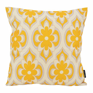 Gek op kussens! Indra Amarillo #3 Kussenhoes | 45x45 cm | Katoen/Linnen