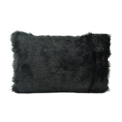 Furry Velvet Zwart | 30 x 50 cm | Kussenhoes | Velvet/Polyester