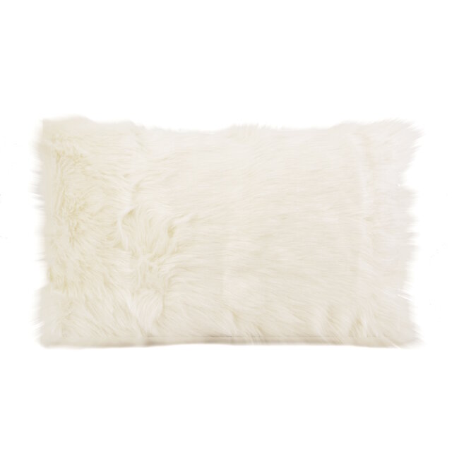 Sierkussen Furry Velvet Crème | 30 x 50 cm | Velvet/Polyester