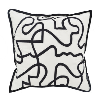 NOVÉE Nordic Lines Kissenbezug | 45x45 cm | Baumwolle/Polyester