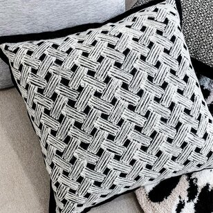 Nordic Braid Kussenhoes | 45x45 cm | Velvet/Polyester
