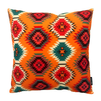 Gek op kussens! Sierkussen Orange Aztec | 45 x 45 cm | Katoen/Linnen