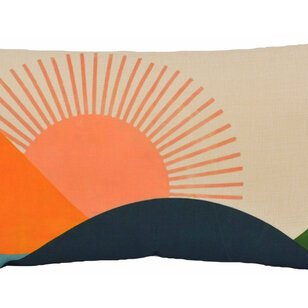 Mountain Sunset Kussenhoes | 30x50 cm | Katoen/Linnen
