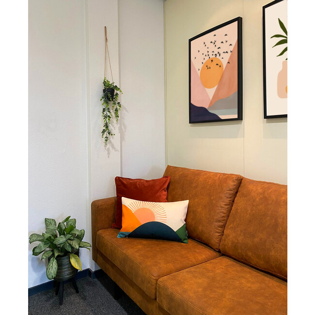 Mountain Sunset Kussenhoes | 30x50 cm | Katoen/Linnen