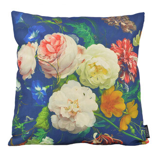 Gek op kussens! Colorful Flowers Kussenhoes | 45x45 cm | Katoen/Linnen