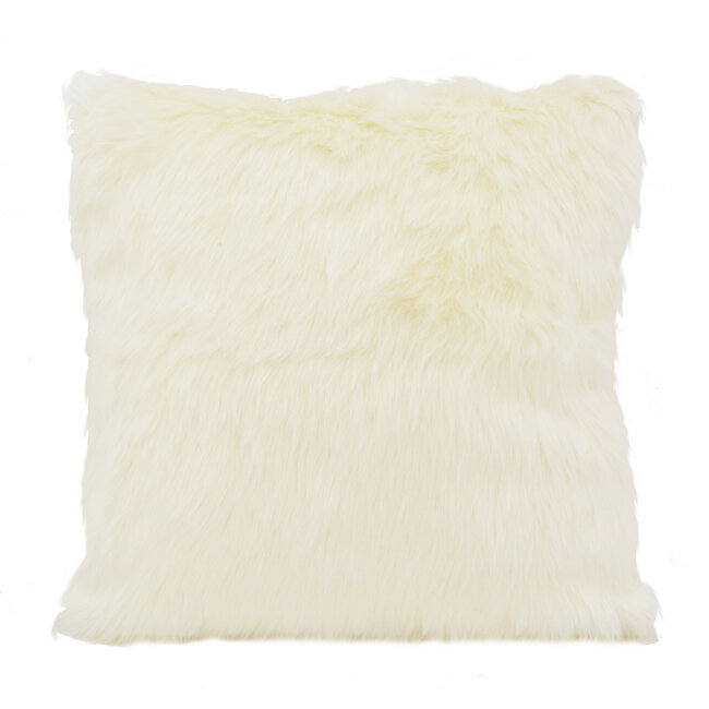Sierkussen Furry Velvet Crème | 45 x 45 cm | Velvet/Polyester