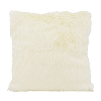 NOVÉE Furry Velvet Crème Kissenbezug | 45x45 cm | Samt/Polyester