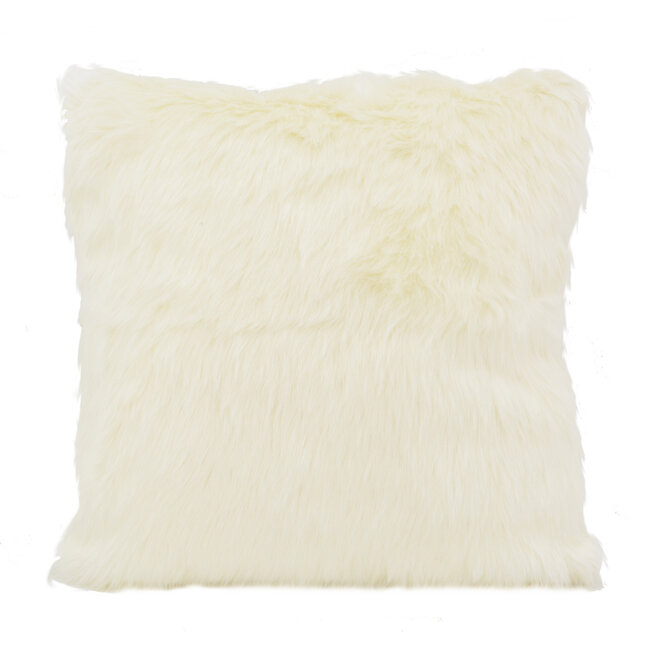 Furry Velvet Crème | 45 x 45 cm | Kussenhoes | Velvet/Polyester