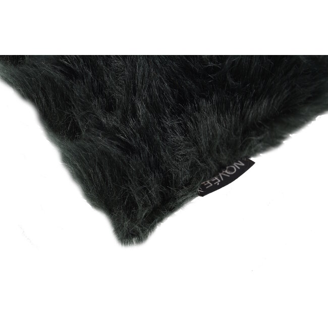Furry Velvet Zwart Kussenhoes | 45x45 cm | Velvet/Polyester