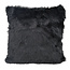 NOVÉE Furry Velvet Zwart | 45 x 45 cm | Kussenhoes | Velvet/Polyester