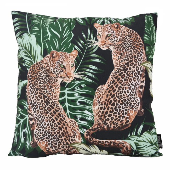 Sierkussen Leopard Twins | 45 x 45 cm | Katoen/Polyester