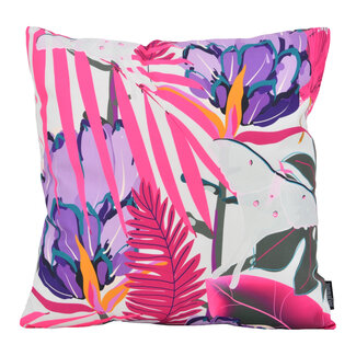 Gek op kussens! Nayara Leaves Kussenhoes | 45x45 cm | Katoen/Polyester