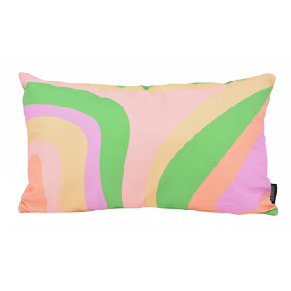 Gek op kussens! Sierkussen Retro Waves | 30 x 50 cm | Katoen/Polyester