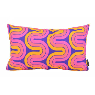 Gek op kussens! Sierkussen Retro Groovy | 30 x 50 cm | Katoen/Polyester