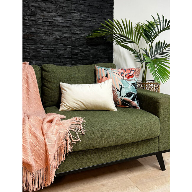 Sierkussen Lovi Leaves | 45 x 45 cm | Katoen/Polyester