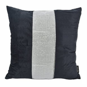 Bliss Diamond - Zwart Kussenhoes | 45x45 cm | Velvet/Polyester