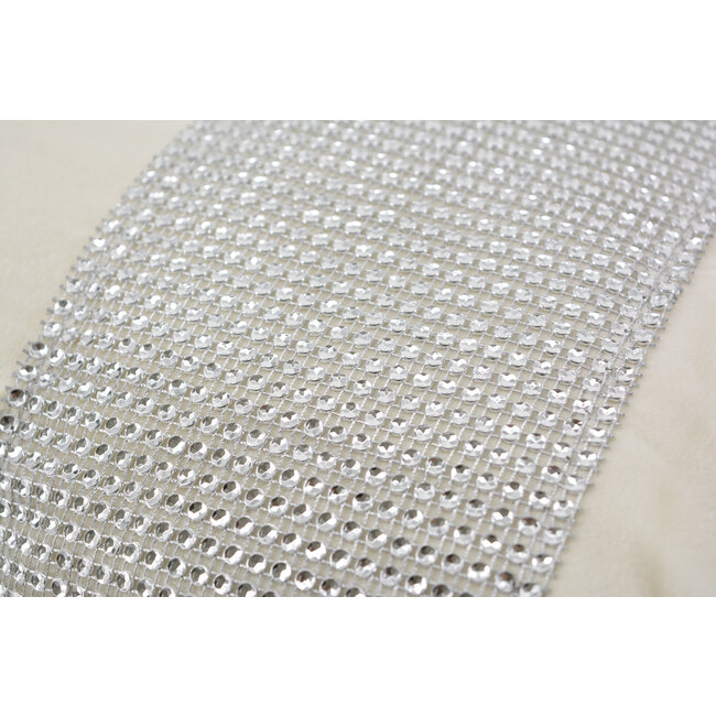 Bliss Diamond - Crème | 45 x 45 cm | Kussenhoes | Velvet/Polyester