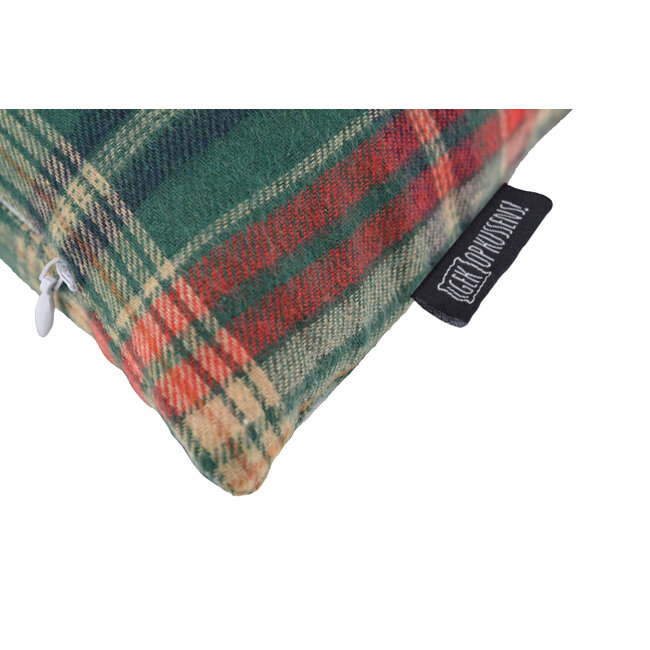 Kerst Tartan Groen | 45 x 45 cm | Kussenhoes | Viscose/Polyester