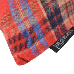 Kerst Tartan Rood Kussenhoes | 45x45 cm | Viscose/Polyester