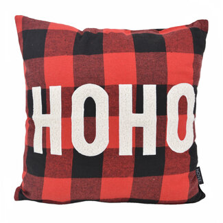 NOVÉE HOHO Weihnachten Karo Kissenbezug | 45x45 cm | Baumwolle