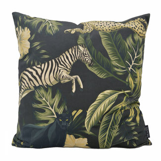 NOVÉE Wild Jungle #2 Kissenbezug | 45x45 cm | Samt/Polyester